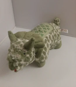 Almohada Dream Lites Mascotas Verde Triceratops Dinosaurio Peluche *VER VIDEO - Imagen 1 de 15