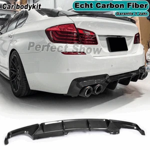 Carbon Heckdiffusor Heckansatz Diffusor Für BMW 5er F10 528i M-Paket Stoßstange - Bild 1 von 12