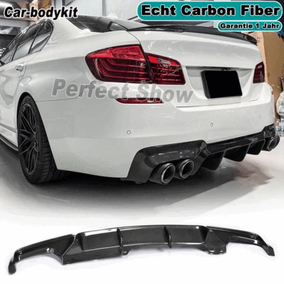 Carbon Heckdiffusor Heckansatz Diffusor Für BMW 5er F10 528i M-Paket Stoßstange  - Bild 1 von 4