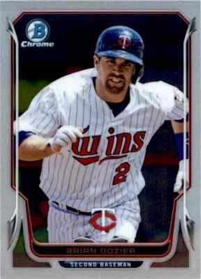 2014 Bowman Chrome #203 Brian Dozier Minnesota Twins Baseball Card - Image 1 of 2
