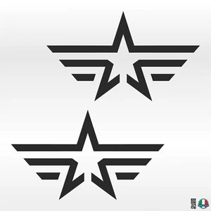 2 Pegatinas STELLA MILITARE US ARMY EJÉRCITO Auto Camper Pickup Jeep - Imagen 1 de 20