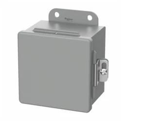 COOPER B-LINE Continuous Hinge Enclosure 664-12CHC 6X6X4 NEMA Gray Metal - Picture 1 of 1