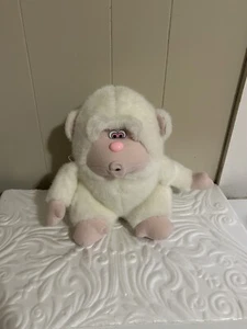 1997 Whistle Monkey Plush Toy Sensor I Love You White Works Stuffed Animal - Picture 1 of 12