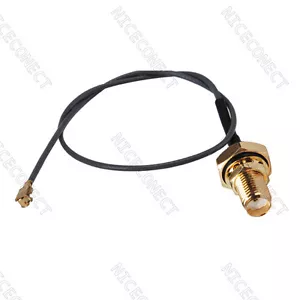Junta tórica de mampara con conector hembra SMA de 5 piezas a IPX/U.FL 1,13 mm coleta de cable de 20 cm - Imagen 1 de 3
