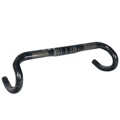 Manillar completo de fibra de carbono para bicicleta de carretera UD barra de caída bicicleta de carreras 31,8 * 380-440 mm Foto 1 de 4
