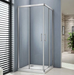 Corner Sliding Door Shower Screen Shower Enclosure Base Optional Various Sizes - Picture 1 of 13