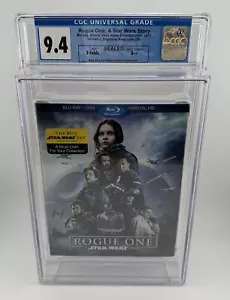 Rogue One A Star Wars Story (2017) Blu-ray New Sealed Sticker Graded CGC 9.4 A+ - Imagen 1 de 12