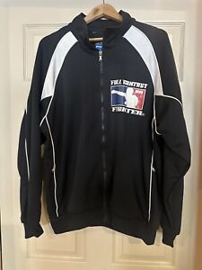 RARE HTF Full Contact Fighter NHB BLACK MMA Boxing Grappling JACKET SIZE L LARGE