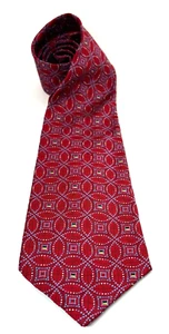 Talbot Tie Nordstrom Best of Class Red Geometric Office Engineer Patriotic USA - Picture 1 of 9
