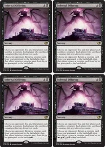 4x INFERNAL OFFERING Commander 2014 MTG Black Sorcery Rare - Picture 1 of 1