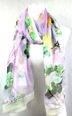 CEJON Bufanda Envoltura De Gran Tamaño Encubrimiento Gasa Lila O/S $28 Foto 1 de 3