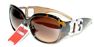 Cg Eyewear Womens Sunglasses Oversized UV Protection Plastic Tort Brown Gradient - Picture 1 of 5
