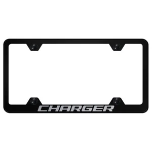 Licensed Black Wide Body License Plate Frame for Dodge Charger - AUGD2460 - Bild 1 von 2