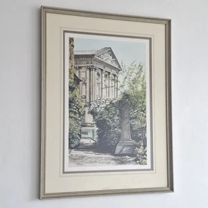 Large Original Watercolor Painting Todmorden Town Hall Yorkshire Lesley Alston - Picture 1 of 10