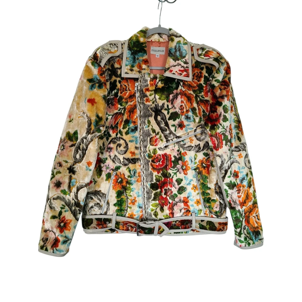 Mia Vesper Obscura Tapiz Sagrado Moto Chaqueta Cuero Napa Talla M Unisex Foto 1 de 4