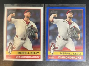 2025 Topps Heritage - Merrill Kelly #287 Chrome + Dark Blue Border - Dbacks! - Bild 1 von 2