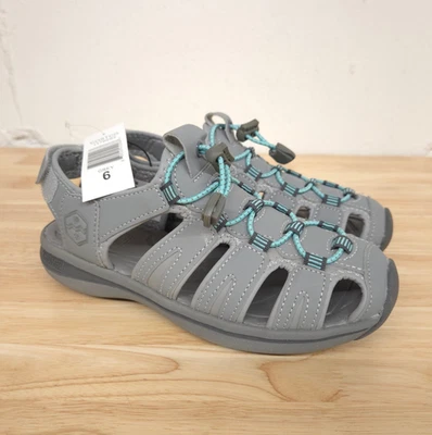 Khombu Ashley Sandals Women's 6M Active Comfort Gray Quick Dry - Image 1 of 3