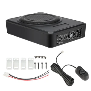 GEARZAAR 10" Delgado Subwoofer Bajo Asiento Alimentado Coche Camión Sub con Kit de Amplificador EE. UU. P - Imagen 1 de 20