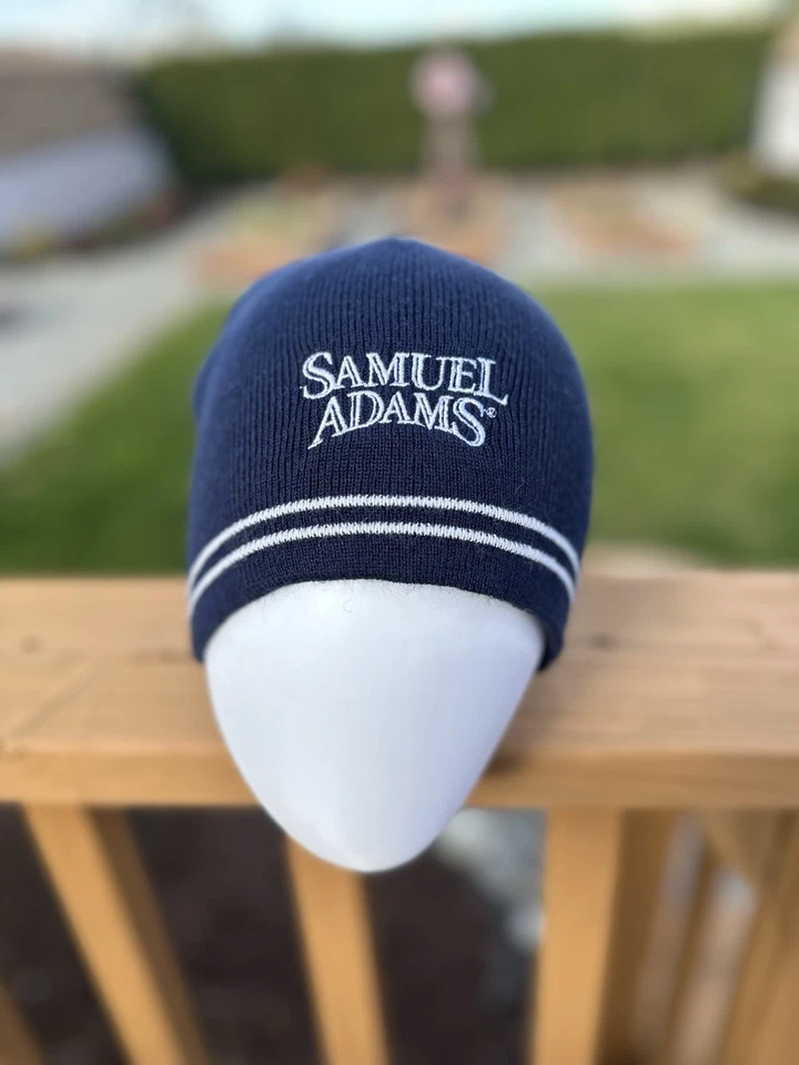 Samuel Adams вязаная шляпа синий W белый надпись подержанный - Изображение 1 из 3