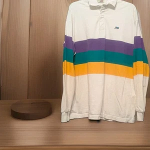 Vintage Perlis Karneval Rugby Poloshirt Herren Large Langusten Logo Hergestellt in den USA Baumwolle - Bild 1 von 12