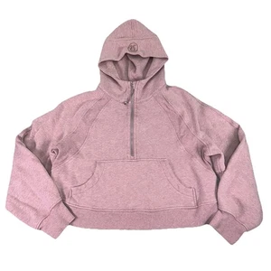 Sudadera con Capucha Lululemon Buceo Grande Media Cremallera Para Mujer M/L Rosa Recortado Pullover LEER - Imagen 1 de 21
