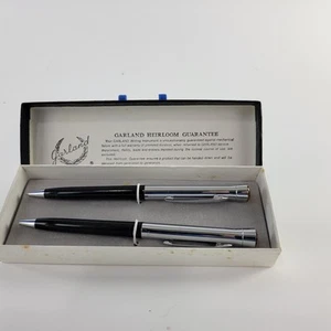 Vtg Garland Pen & Pencil Set Bubble Top Loram Railroad Supplier - Picture 1 of 3