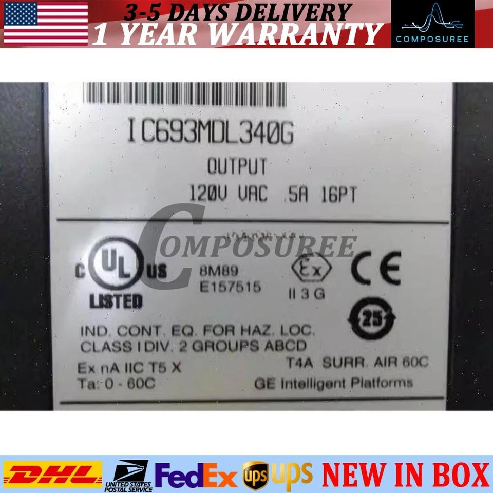 1PCS New GE Fanuc IC693MDL340G Output Module