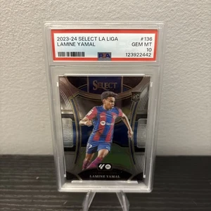 2023-24 PANINI SELECT LA LIGA 136 LAMINE YAMAL PSA 10 GEM MINT - Picture 1 of 2