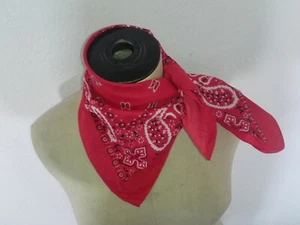 Traditionelles rotes Trachten-Nickituch für Damen aus 100% Baumwolle Vegan - Picture 1 of 5