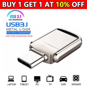 Clé USB 2.0/USB 3.1 Type C Clé USB Mémoire Stick pour PC Portable Neuf - Photo 1/18