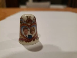 Vintage Prinz Charles & Prinzessin Diana Hochzeit Porzellan Fingerhut Sammlerstück - Bild 1 von 8
