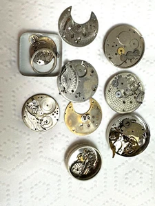 Vintage Uhrenteile RANDOM WATCH PART CRAFTER LOT Steampunk Assemblage Art CP102 - Bild 1 von 5