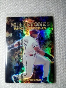 1999 Topps Finest Frank Thomas Milestones Refractor #1379/1400 White Sox 
