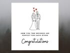 Personalised On Our Wedding Day Card, Card For Bride Groom, Wife to be Card- 6x6