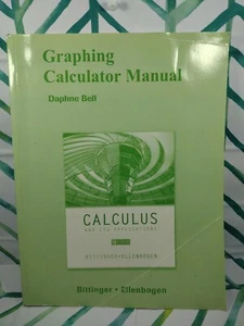 Graphing Calculator Manual for Calculus and Its Applications - Foto 1 di 14