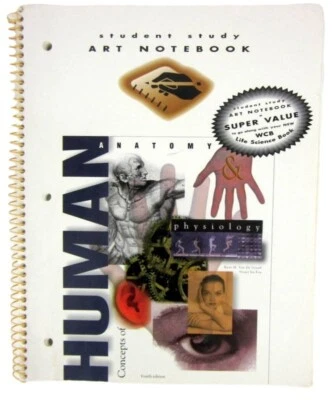 Student Study Art Notebook Concepts of Human Anatomy & Physiology Spiral PB Book - Image 1 of 4