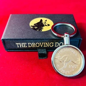 60th Wedding Anniversary Gift Present 1965 Australian Penny Keyring keyring - Picture 1 of 9