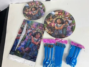 Encanto Happy Birthday Party Decorations Supplies Set Cake Top Plats etc - Picture 1 of 4