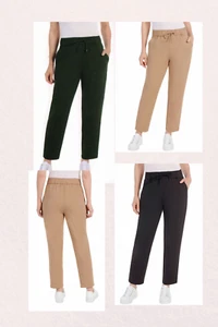 Pantalones para mujer Hilary Radley con cordón bolsillos en la cintura beige, negro, verde - Imagen 1 de 18