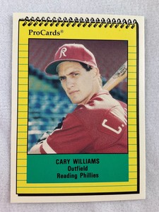 1991 Reading Phillies-ProCards Minor League Baseball Card-Cary Williams