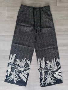 NÄCHSTE Leinenhose in schwarz Gr. 10R breit Urlaub Sommer neu ohne Etikett  - Bild 1 von 6
