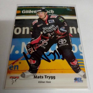 LED Trading Card Cologne Sharks 06/07 sig. Mats Trygg