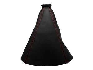 KIA SORENTO II (2009-2012) Soufflet Levier De Vitesse 100% Cuir - Couture Rouge - Picture 1 of 1