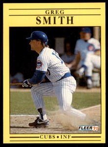 1991 Fleer Greg Smith Baseball Cards #433