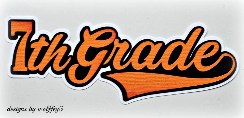 CRAFTECAFE SCHOOL 7 TÍTULOS prefabricado papel piezas álbum de recortes pieza troquelada WOLFFEY Foto 1 de 1