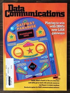 1990 Data Communications Magazine - Lot of 1 - Picture 1 of 4