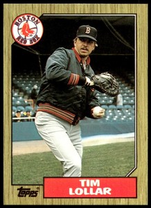 Tim Lollar Boston Red Sox  1987 Topps Tiffany #396