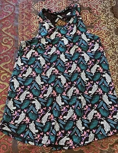 EUC Girls Old Navy  Black Print Tank Size  XL (14) - Picture 1 of 1