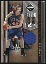 2010-11 Limited Banner Season Materials #16 David Lee Jersey /49
