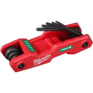 Milwaukee Full Metal Body 8 Piece Folding Torx Hex Key Set 4932480979 - Picture 1 of 1